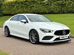 White Used 2019 Mercedes CLA220 AMG line Sedan | £22,450 (Fair price)
