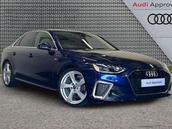 Blue Used 2022 Audi A4 S-Line Sedan | £23,495 (Fair price)