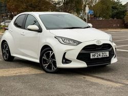 Pure white Used 2024 Toyota Yaris Hybrid Design Hatchback | £19,169 (Super price)