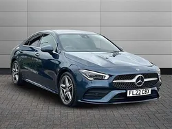 Denim blue Used 2022 Mercedes CLA200 AMG Line Premium Plus Sedan | £24,650 (Fair price)