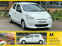 White Used 2014 Mitsubishi Mirage Hatchback | £3,795 (Fair price)