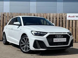 Glacier white metallic New 2025 Audi A1 S-Line Hatchback | £25,890 (A bit pricey)