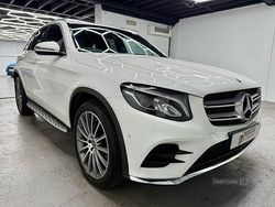 White Used 2018 Mercedes GLC250 AMG line Estate | £19,950 (Fair price)