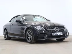 Black Used 2022 Mercedes C200 AMG line Cabriolet | £27,900 (Expensive)