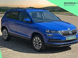 Energy blue Used 2021 Skoda Karoq SE Drive SUV | £18,995 (Fair price)