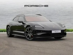 Jet black metallic New 2024 Porsche Taycan 4S Sport Turismo Sedan | £85,995 (Good price)