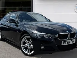 Black sapphire metallic paint Used 2018 BMW 320 M Sport Sedan | £17,806 (Fair price)