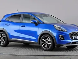 Blue Used 2021 Ford Puma Titanium Hatchback | £13,998 (Good price)