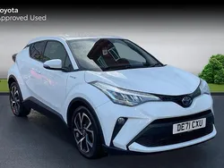 White Used 2021 Toyota C-HR Design SUV | £19,993 (Fair price)
