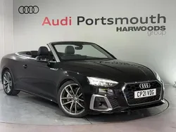 Black Used 2021 Audi A5 Cabriolet S-Line Cabriolet | £28,590 (Fair price)