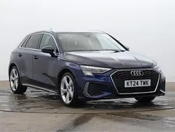 Blue Used 2024 Audi A3 S-Line Hatchback | £26,980 (Fair price)