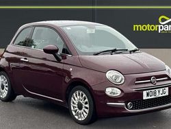 Avantgarde bordeaux metallic Used 2018 Fiat 500 Lounge Hatchback | £6,150 (Fair price)