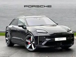 Jet black metallic New 2024 Porsche Macan Turbo SUV | £87,950