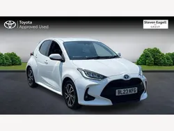 White Used 2023 Toyota Yaris Hybrid Design Hatchback | £16,227 (Fair price)