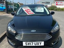 Black Used 2017 Ford Focus Titanium Hatchback | £6,995 (Fair price)