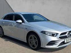 Iridium silver metallic Used 2021 Mercedes A250 AMG Line Premium Hatchback | £19,484 (Fair price)
