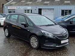 Black Used 2017 Vauxhall Zafira Tourer Design Edition MPV | £7,699 (Fair price)
