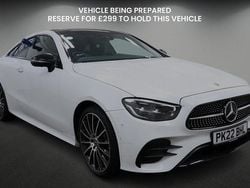 Opalite white Used 2022 Mercedes E300 AMG line Coupe | £35,000 (Super price)