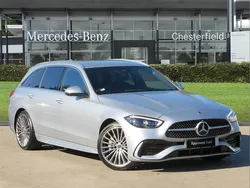Black Used 2024 Mercedes C200 AMG line Estate | £29,987 (Good price)