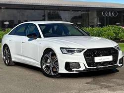 White Used 2025 Audi A6 Black Edition Sedan | £36,990 (Fair price)