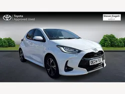 White Used 2024 Toyota Yaris Hybrid Design Hatchback | £18,542 (Fair price)