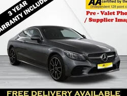 Grey Used 2018 Mercedes C220 AMG line Coupe | £18,495 (Expensive)