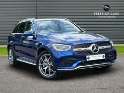 Blue Used 2021 Mercedes GLC300e AMG line SUV | £30,994 (Fair price)