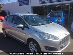 Silver Used 2013 Ford Fiesta Zetec Hatchback | £6,495 (A bit pricey)