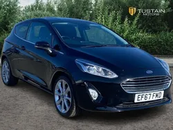 Black Used 2017 Ford Fiesta Titanium Hatchback | £7,449 (Fair price)