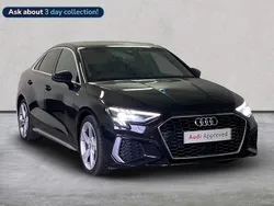 Mythos black metallic Used 2020 Audi A3 S-Line Sedan | £17,661 (Fair price)
