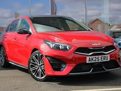 Red New 2025 Kia Ceed GT GT-Line S Hatchback | £25,273 (Expensive)