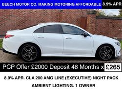 White Used 2023 Mercedes CLA200 Executive Coupe | £23,990 (Good price)