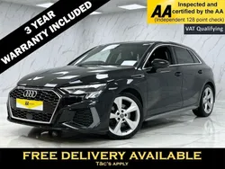 Black Used 2020 Audi A3 Sportback S-Line Hatchback | £16,545 (Fair price)