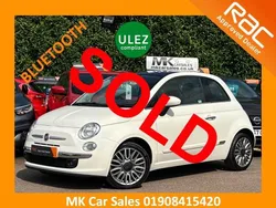 White Used 2015 Fiat 500 Lounge Hatchback | £4,695 (Fair price)
