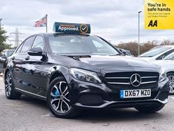 Black Used 2017 Mercedes C350e Sedan | £7,495 (A bit pricey)