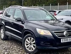 Deep black pearl Used 2008 VW Tiguan SE SUV | £3,975 (Fair price)