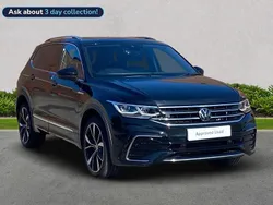 Black Used 2024 VW Tiguan Allspace R-line SUV | £36,525 (Expensive)