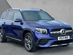 Galaxy blue metallic Used 2020 Mercedes GLB200 AMG line SUV | £25,090 (A bit pricey)