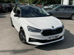 Candy white body / black magic pearl effect roof Used 2023 Skoda Fabia Colour Edition Hatchback | £15,800 (Fair price)