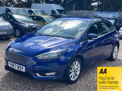 Blue Used 2017 Ford Focus Titanium Hatchback | £8,450 (Good price)