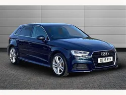 Cosmos blue Used 2018 Audi A3 S-Line Hatchback | £13,250 (Good price)