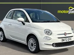 Bossa nova white Used 2023 Fiat 500 Dolcevita Hatchback | £9,500 (Fair price)