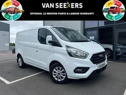 White Used 2021 Ford Transit Custom Limited Van | £21,691 (Fair price)