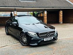 Black Used 2021 Mercedes E350 AMG Line Premium Coupe | £29,891 (Expensive)