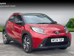 Chili red bitone Used 2024 Toyota Aygo Hatchback | £13,590 (Fair price)
