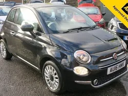Black Used 2016 Fiat 500 Lounge Hatchback | £5,995 (Fair price)