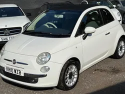 White Used 2010 Fiat 500 Lounge Cabriolet | £3,195 (Super price)