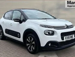Solidpolar white Used 2018 Citroën C3 Flair Hatchback | £6,774 (Fair price)