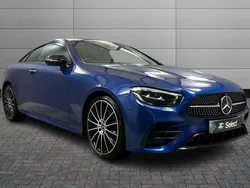 Blue Used 2023 Mercedes E300 AMG line Coupe | £37,500 (Expensive)
