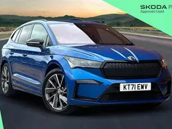 Race blue metallic Used 2021 Skoda Enyaq iV SportLine SUV | £21,300 (Fair price)